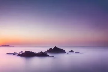 Outdoor-Kissen sunrise over the sea © Sofia Saif