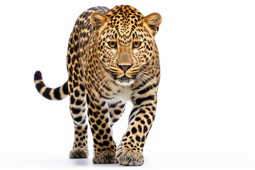 Leopard, Leopard In Front Of White, Leopard In White Background