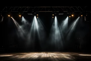 Foto op Plexiglas spotlight on stage with spotlight © lichaoshu