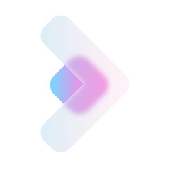 Arrow Glassmorphism UI Icon Sign and Symbol Design Illustrator Png Svg