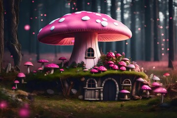 mushrooms in the forest