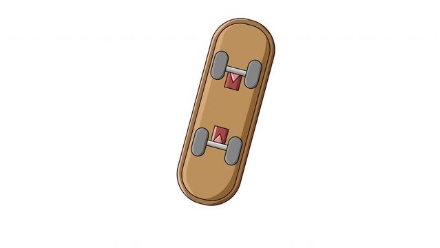 animated video of the skateboard icon