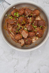 Vegan buckwheat meatballs made with buckwheat groats and spices