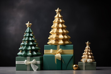 christmas tree with gifts