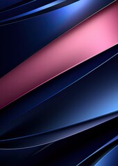 Overlapping layers of 3D blue pink silver luxury abstract