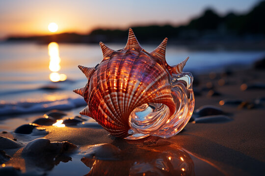 seashell on the beach