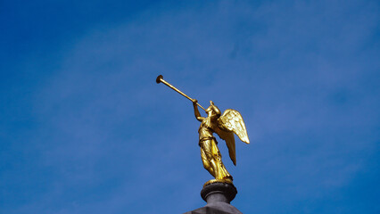 Engel auf der Pompe de l'Ange in Namur