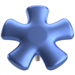 Push pin. Drawing pin. 3D pin. 3D illustration.