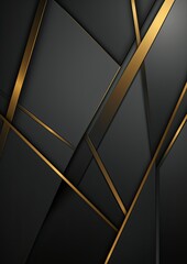 Vector gold gray background Simple shapes On dark