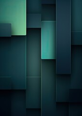 Vector green blue background Simple shapes On dark