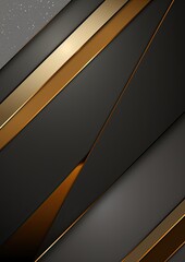 Vector silver gold background Simple shapes On dark