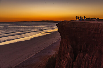 Golden Serenity: Sunset at Praia da Falésia, Algarve, Portugal