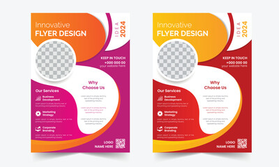 Corporate business flyer, template design , Brochure design, cover modern layout, poster, flyer in A4 with colorful business proposal, promotion, advertise, publication, Cover flyer design.