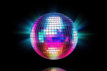 isolated disco ball