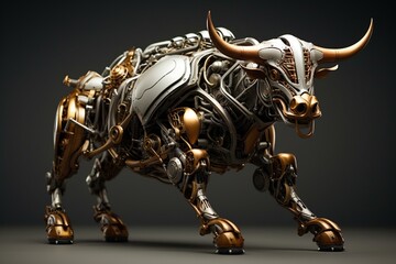robot resembling a bull. Generative AI