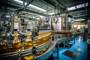 alcohol bottling facility. Generative AI