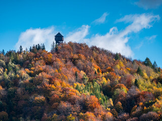 Koziarz -  Beskid śadecki - widok ze szlaku z Tylmanowej © Ola i Eryk