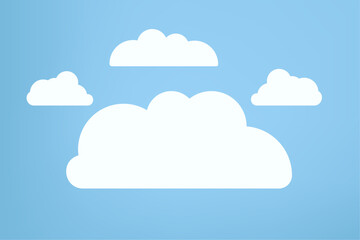 Cloud concepts, clouds element, clouds caroon style, in a flat design. White cloud collection
