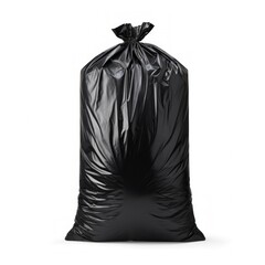 Naklejka premium Black garbage bag