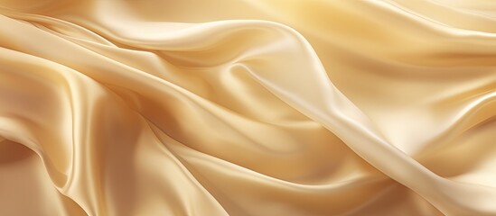 Fototapeta premium The retro style background design features a luxurious texture resembling smooth elegant golden cloth whether it be silk or satin This opulent backdrop can be utilized for weddings presenti