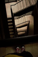 long way down the stairs