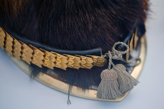 Helmet of the 19th century French cuirassier of the Napoleonic Wars