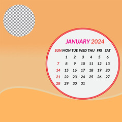 stylish simple calendar