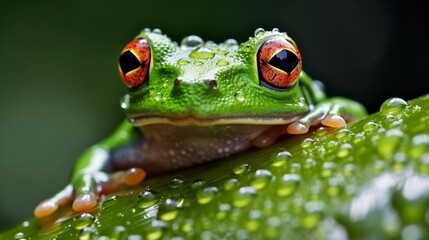 Macro Magic: Close-Up of a Frog in Stunning Detail
