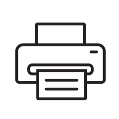 Printer line icon