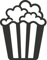 Popcorn Bag Icon - obrazy, fototapety, plakaty