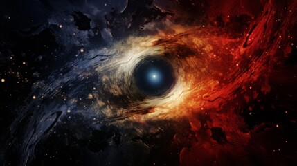 intergalactic space landscape.
