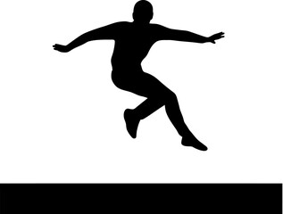 Fototapeta na wymiar High Jump Icon