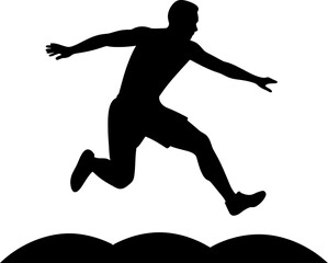 Fototapeta na wymiar Long Jump Icon