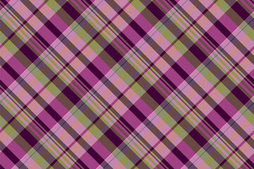 Vector plaid seamless of fabric texture pattern with a textile background check tartan.