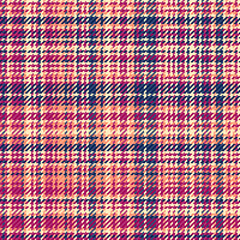 Textile pattern background of check fabric seamless with a tartan plaid texture vector.