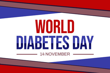 World Diabetes Day Wallpaper with traditional border design on the white background. International diabetes day backdrop