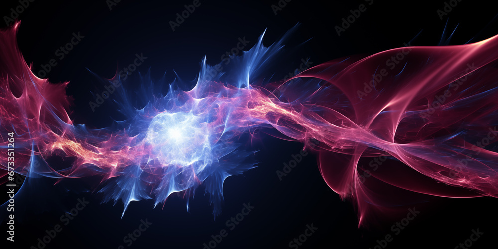 Canvas Prints futuristic abstract energy wave background in space