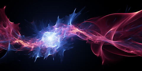 Obraz premium Futuristic abstract energy wave background in space