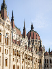 Obraz premium The Hungarian Parliament in Budapest