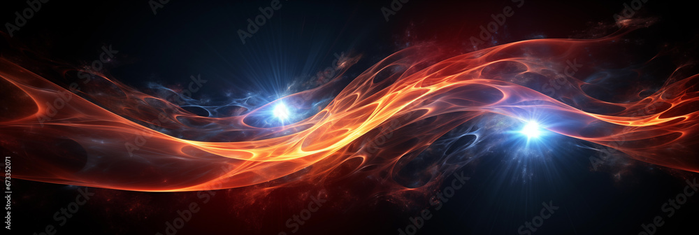 Canvas Prints futuristic abstract energy wave background in space