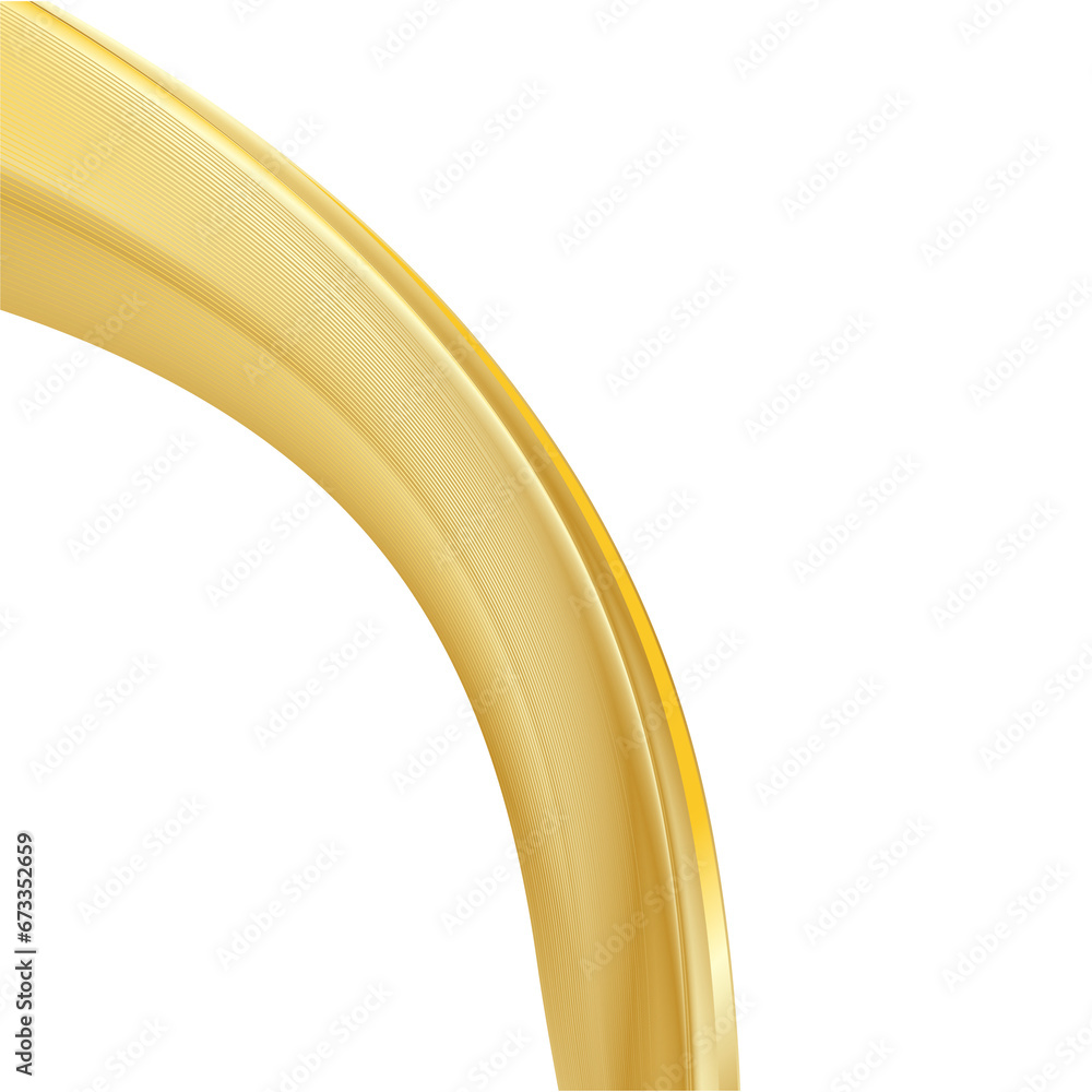 Poster abstract shiny color gold wave design element