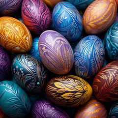 easter eggs background
