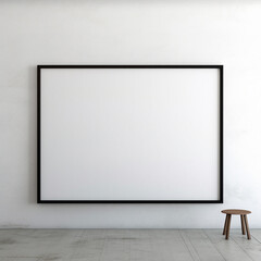 Obraz premium empty room with a frame