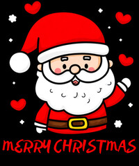 Ho ho ho, Merry Christmas, Santa Claus, funny graphics for printing