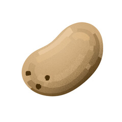 pomme de terre grise et jaune