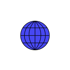 logo internet web bleu et noir