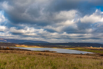 autumn cloudy day by Milada lake