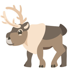 reindeer simple cartoon