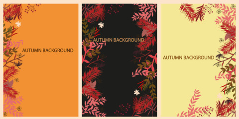 set of backgrounds