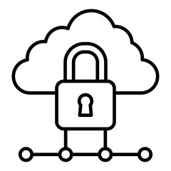 Cloud Lock Icon